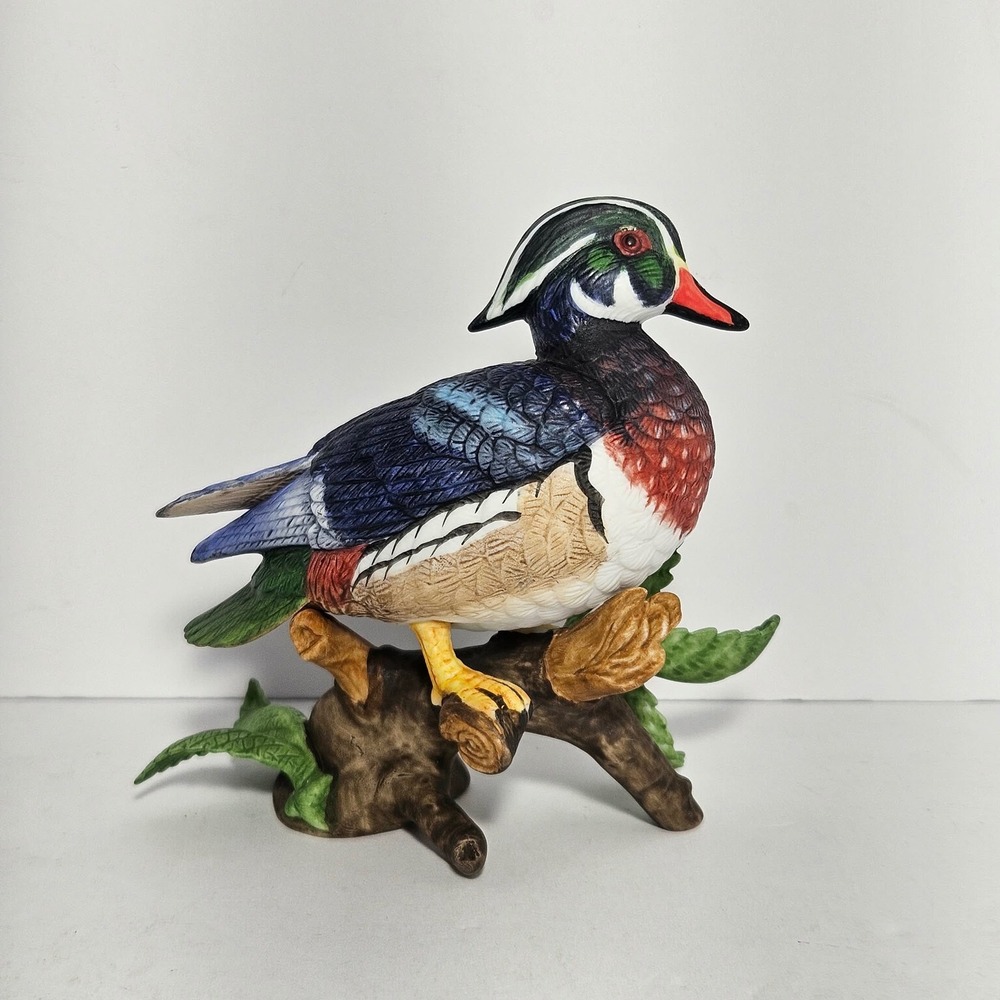 Lenox Wood Duck Figurine Fine Porcelain 1990 Duck Collection Hand Painted NIB